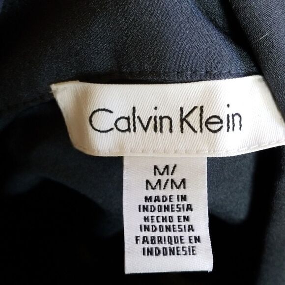 Calvin Klein Grey Grommet Blouse - Picture 7 of 8